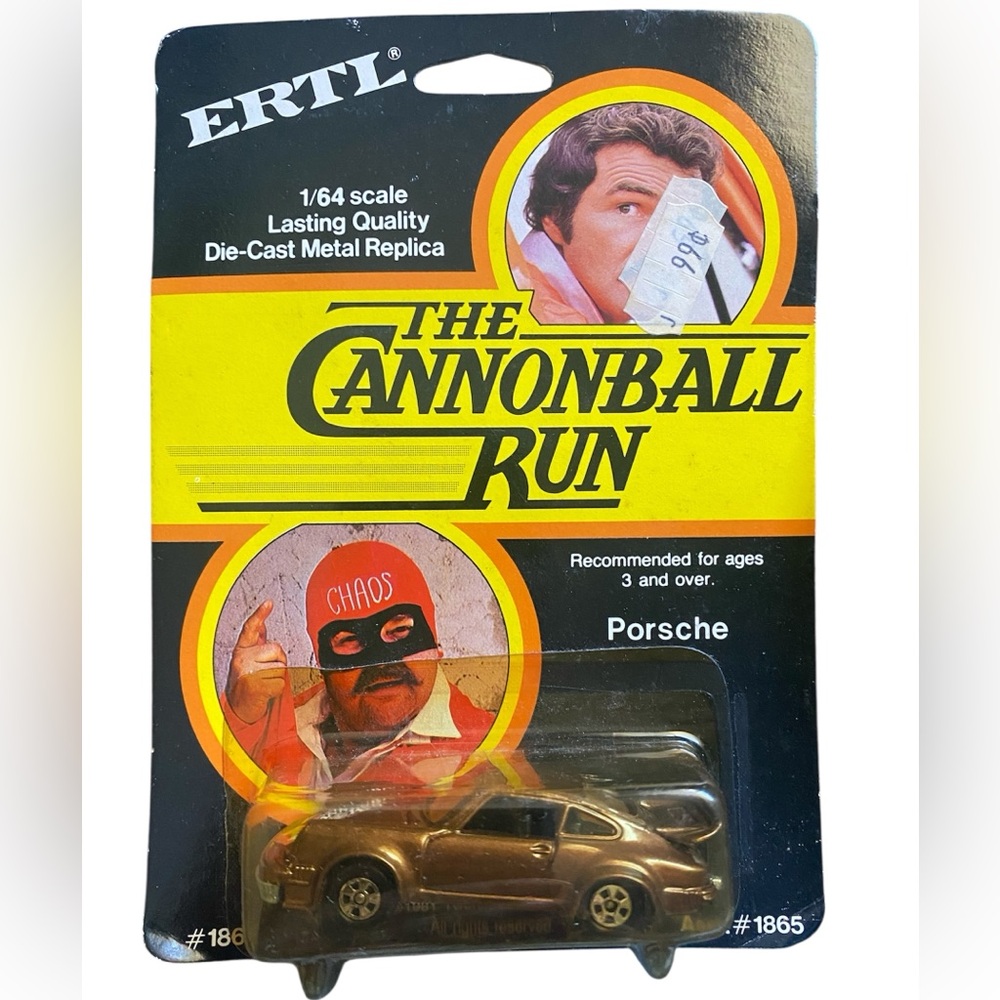 Vintage ERTL The Cannonball Run 1/64 Die-Cast Car Burt Reynolds